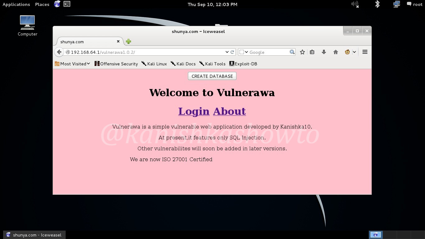 web application pentest lab