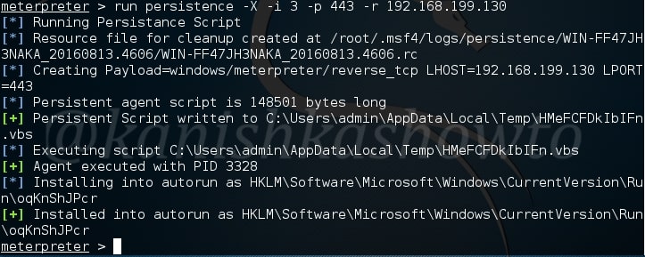 Image explaining how to Backdoor Windows with Metasploit