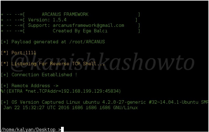 Image explaining about usage of Arcanus framework