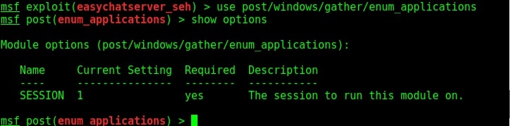 module to enumerate installed programs on a windows target after gaining access