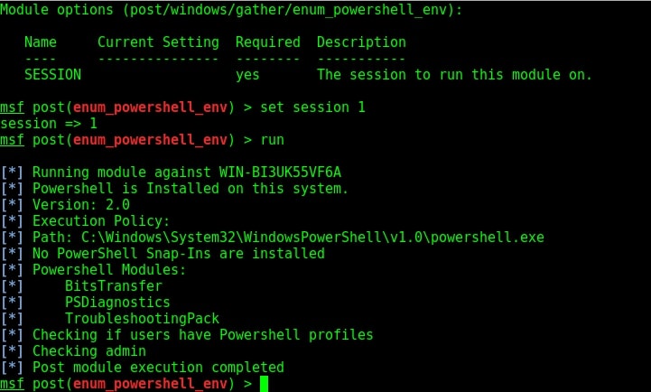 powershell enumeration