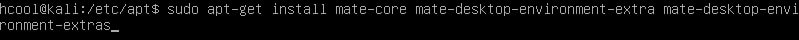 installing mate desktop in kali