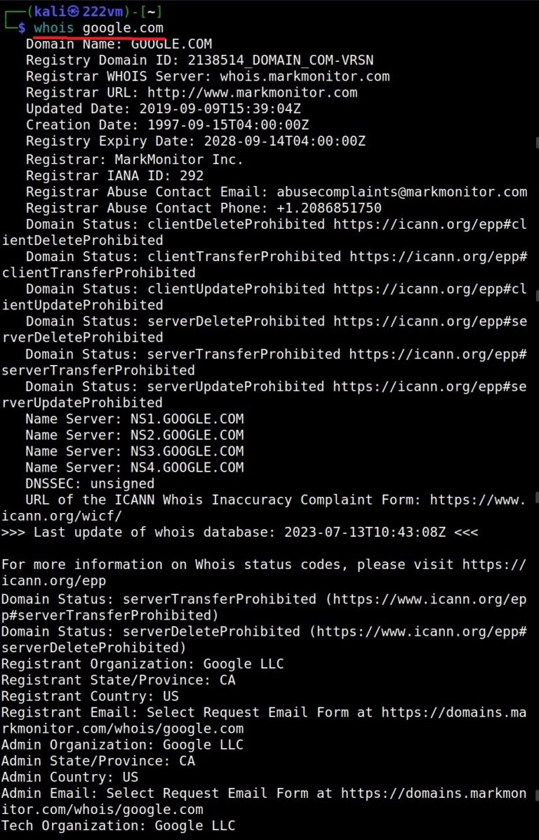 Whois footprinting for beginners hackercool magazine