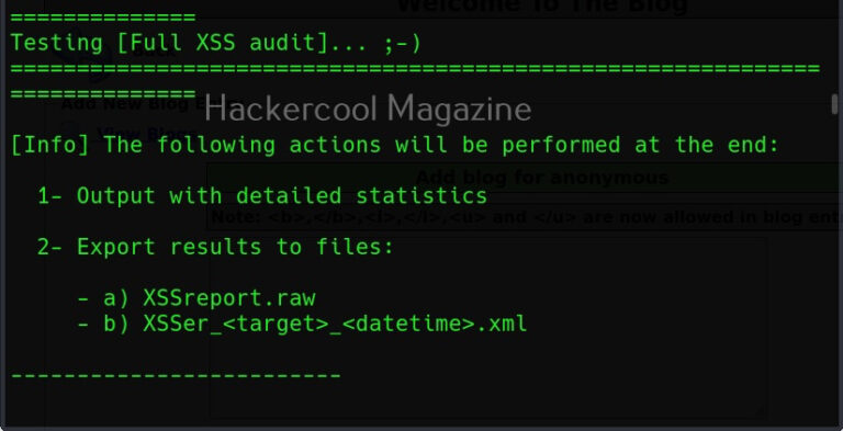 Xsser Beginners guide to XSSer - Hackercool Magazine